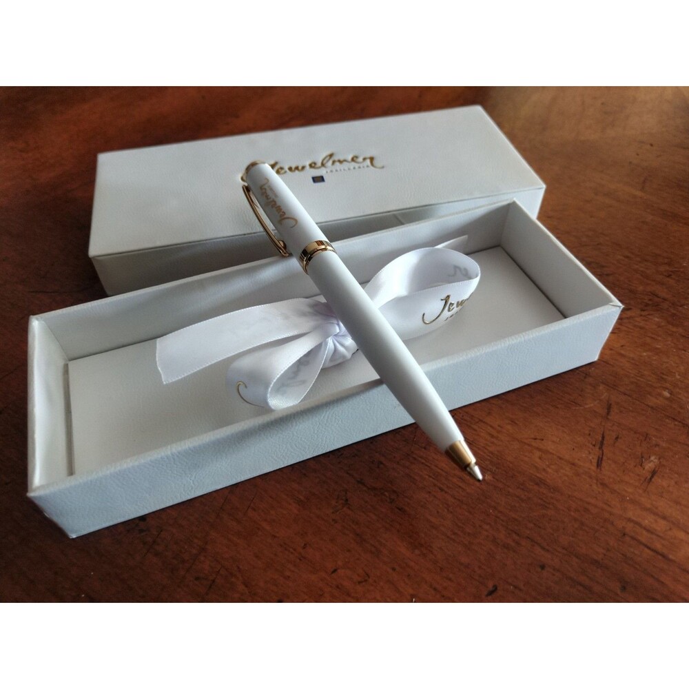 Jewelmer Joaillerie Jewelry Advertising Promotional Gift White Pen Black Ink